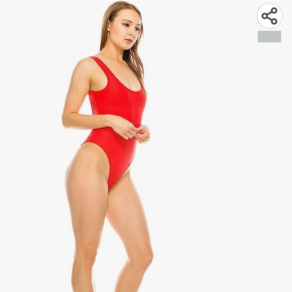 Kendall + Kylie navy blue one piece bathing suit low scoop back. Size Small - Picture 2 of 5